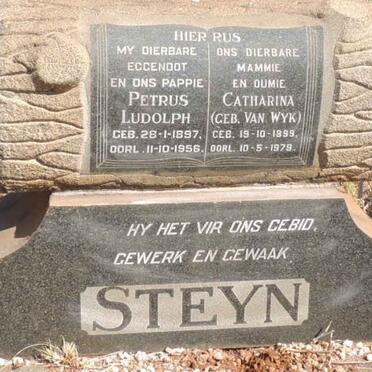 STEYN Petrus Ludolph 1897-1956 & Catharina VAN WYK 1899-1979