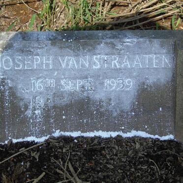 STRAATEN Joseph, van -1939