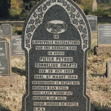 SWARTZ Pieter Petrus Cornelius 1923-1944