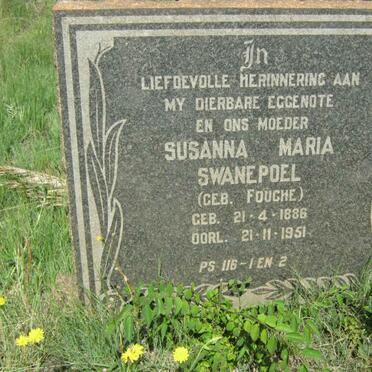 SWANEPOEL Susanna Maria nee FOUCHE 1886-1951
