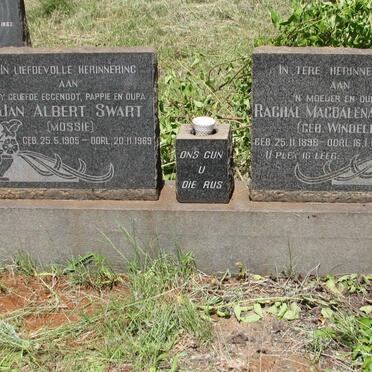 SWART Jan Albert 1905-1969 &amp; Rachal Magdalena WINDELL 1898-1972
