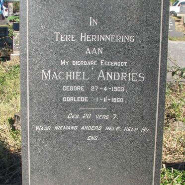 WALT Machiel Andries, van der 1903-1960