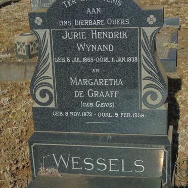 WESSELS Jurie Hendrik Wynand 1865-1938 & Margaretha De Graaff GENIS 1872-1959