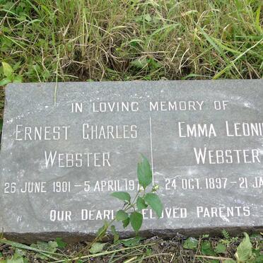 WEBSTER Ernest Charles 1901-197? & Emma Leonie 1897-1991