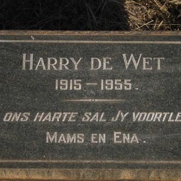WET Harry, de 1915-1955