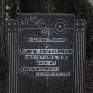 WILSON Deborah Johanna -1938