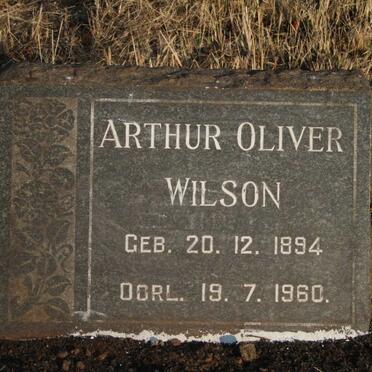 WILSON Arthur Oliver 1894-1960