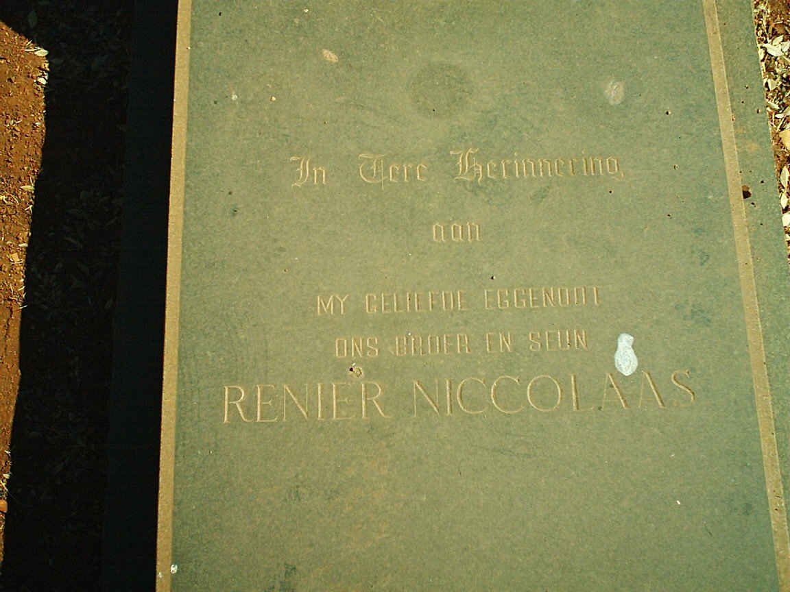 GROBLER Renier Nicolaas 1946-1971