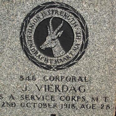 VIERDAG J. -1918