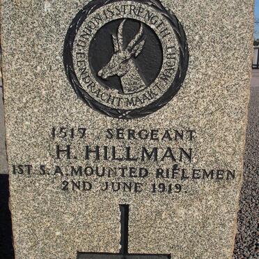 HILLMAN H. -1919