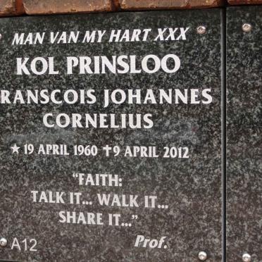 PRINSLOO Franscois Johannes Cornelius 1960-2012