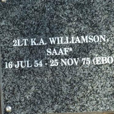 WILLIAMSON K.A. 1954-1975