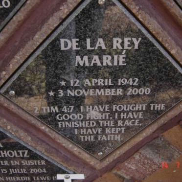 REY Marie, de la 1942-2000