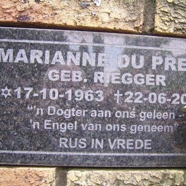 PREEZ Marianne, du nee RIEGGER 1963-200?
