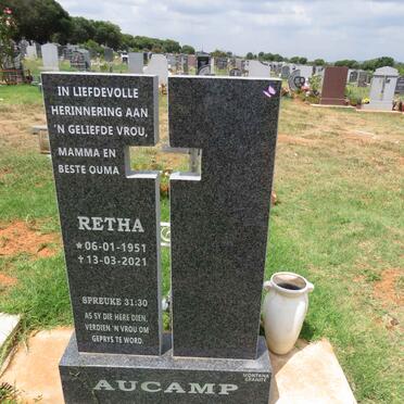 AUCAMP Retha 1951-2021