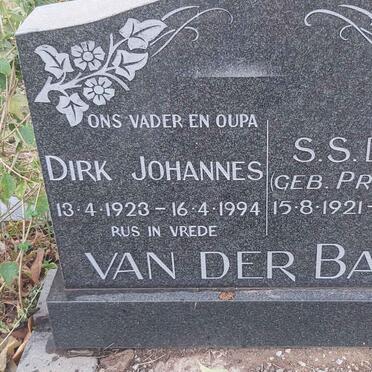 BANK Dirk Johannes, van der 1923-1994 & S.S. PRETORIUS 1921-1973
