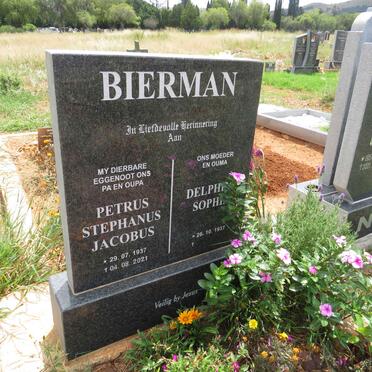 BIERMAN Petrus Stephanus Jacobus 1937-2021 & Delphina Sophia 1937- 