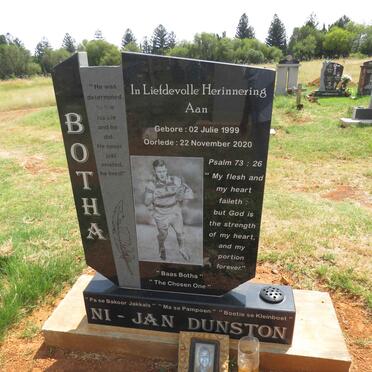 BOTHA Ni-Jan Dunston 1999-2020