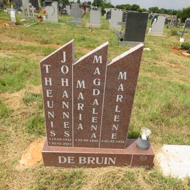 BRUIN Theunis Johannes, de 1942-2021 & Maria Magdalena 1948- :: DE BRUIN Marlene 1974- 