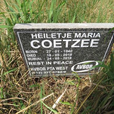 COETZEE Heiletje Maria 1940-2018