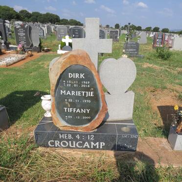 CROUCAMP Dirk 1969-2016 & Marietjie 1970- :: CROUCAMP Tiffany 2000-