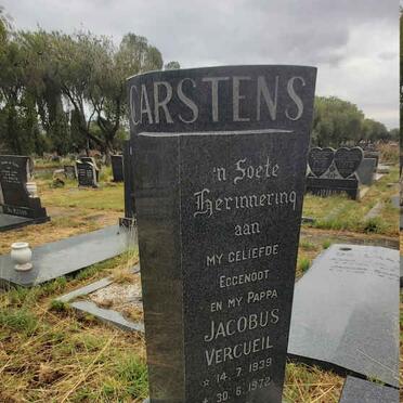 CARSTENS Jacobus Vercueil 1939-1972