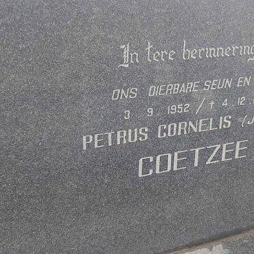 COETZEE Petrus Cornelis 1952-1971