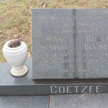 COETZEE Willem Hendrik 1918-1973 & Anna Susanna 1924-1973