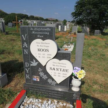 DYK Koos, van 1945-2016 & Santjie 1942-2017
