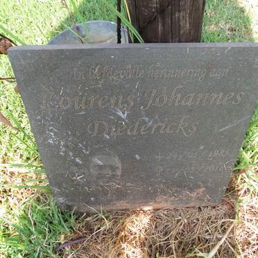 DIEDERICKS Lourens Johannes 1985-2016