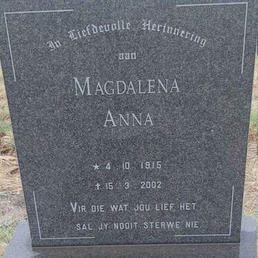 HECHTER Magdalena Anna 1915-2002