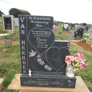 HEERDEN Elaine, van 1956-2021