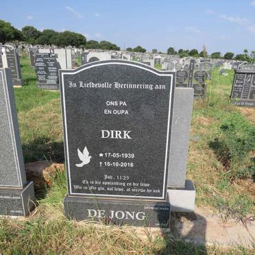 JONG Dirk, de 1939-2016