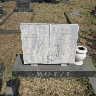 KOTZE Theunis Pieter 1897-1984 & Susanna Susara 1915- 