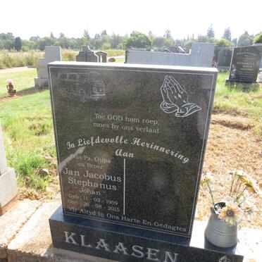 KLAASEN Jan Jacobus Stephanus 1959-2015