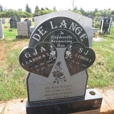 LANGE S.J., de 1939- & G.J.A. 1944-2018