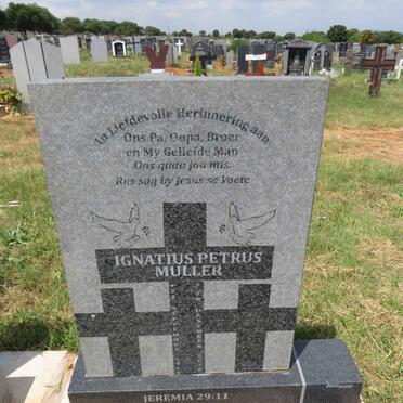 MULLER Ignatius Petrus 1964-2020