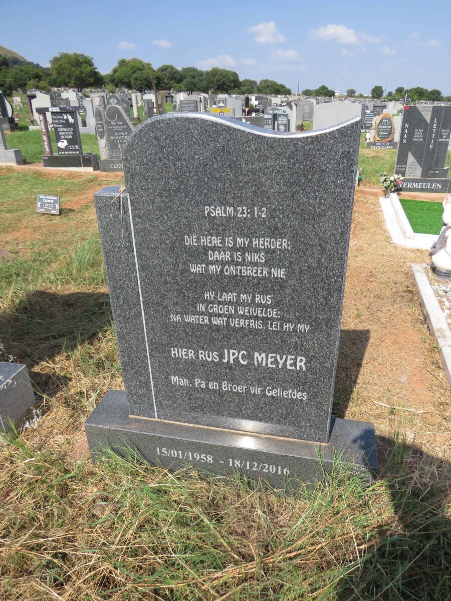 MEYER J.P.C. 1958-2016