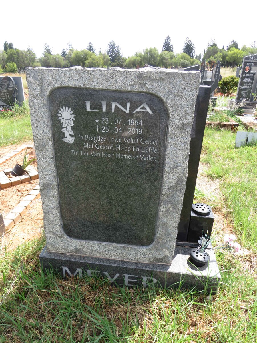 MEYER Lina 1954-2019
