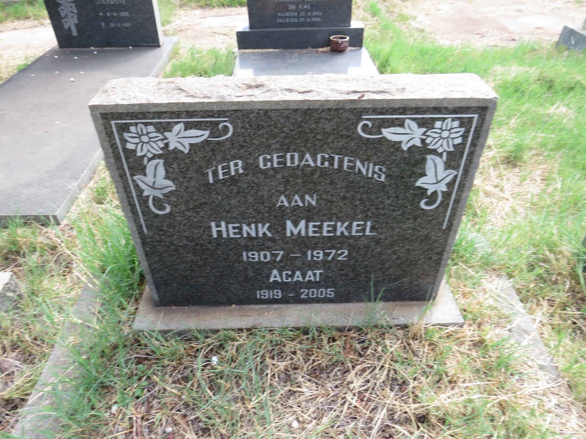 MEEKEL Henk 1907-1972 & Agaat 1919-2005