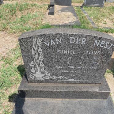 NEST Eunice Aline, van der 1925-1984