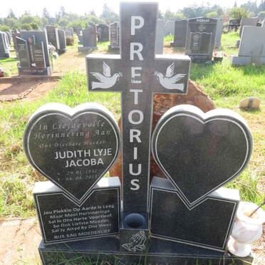 PRETORIUS Judith Lyje Jacoba 1947-2015