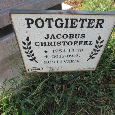 POTGIETER Jacobus Christoffel 1954-2022