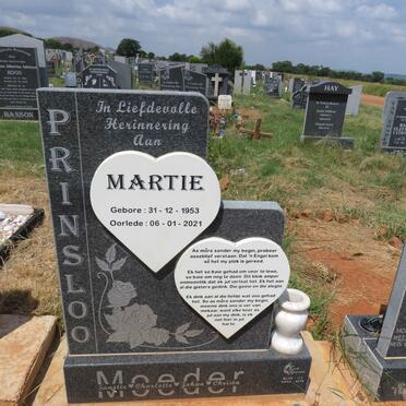 PRINSLOO Martie 1953-2021