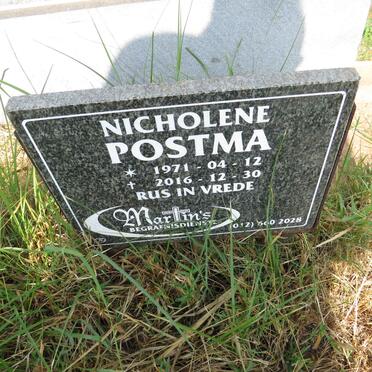 POSTMA Nicholene 1971-2016