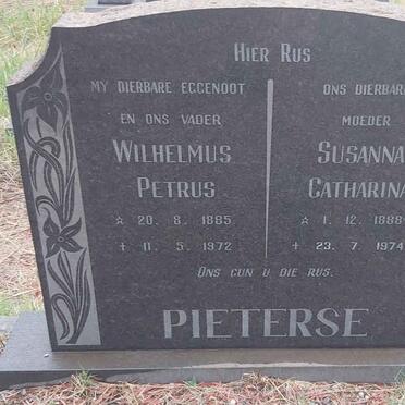 PIETERSE Wilhelmus Petrus 1885-1972 & Susanna Catharina 1888-1974