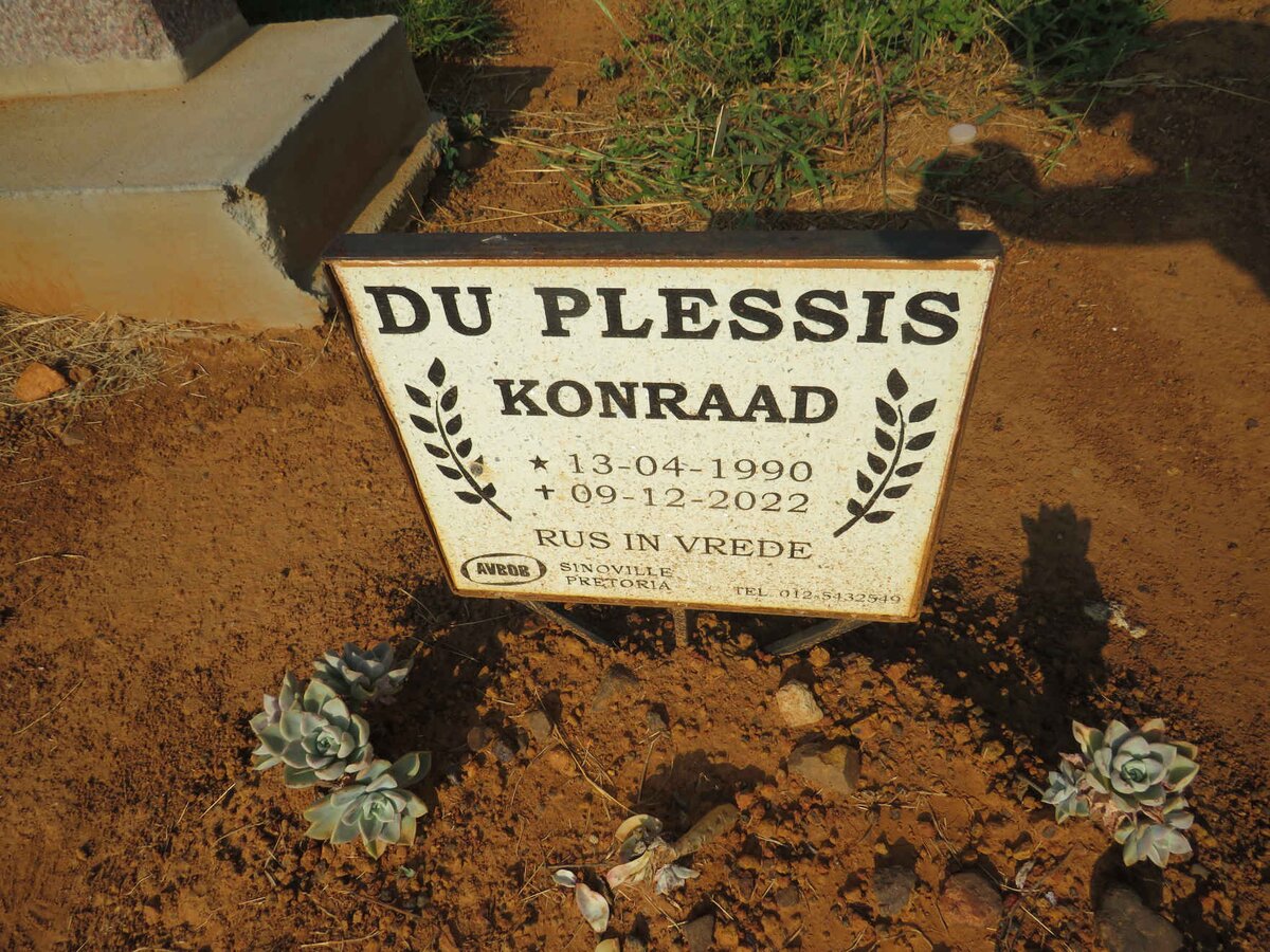 PLESSIS Konraad, du 1990-2022