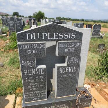 PLESSIS Hennie, du 1941-2021 & Koekie 1943- 