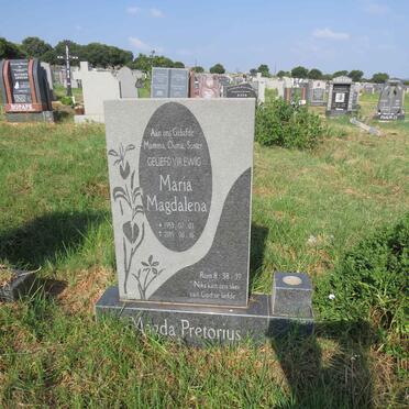 PRETORIUS Maria Magdalena 1953-2015