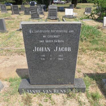 RENSBURG Johan Jacob, Janse van 1912-1984